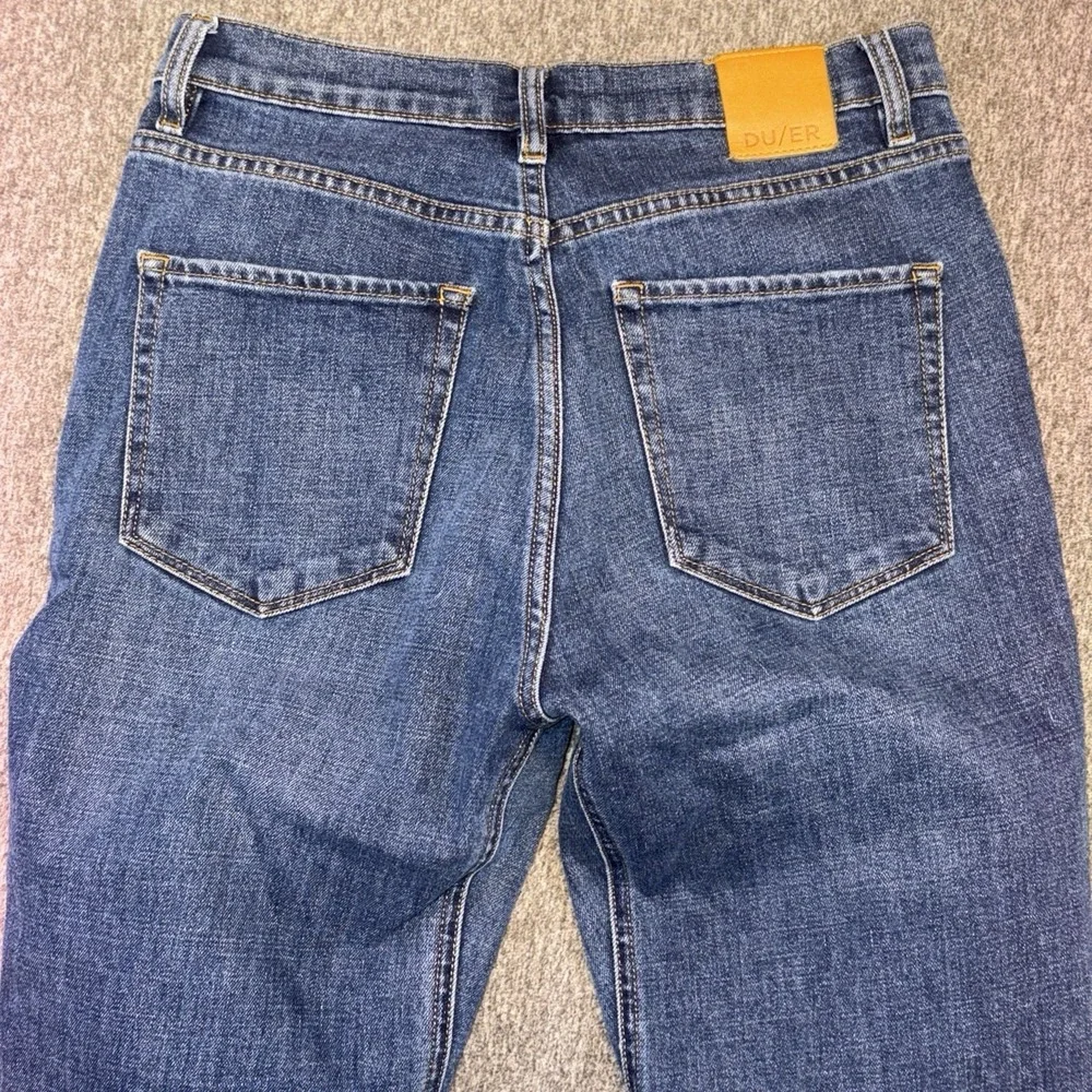 DU/ER Jeans Mens 29x27 Blue Classic Taper Performance Denim Gusset Workwear‎